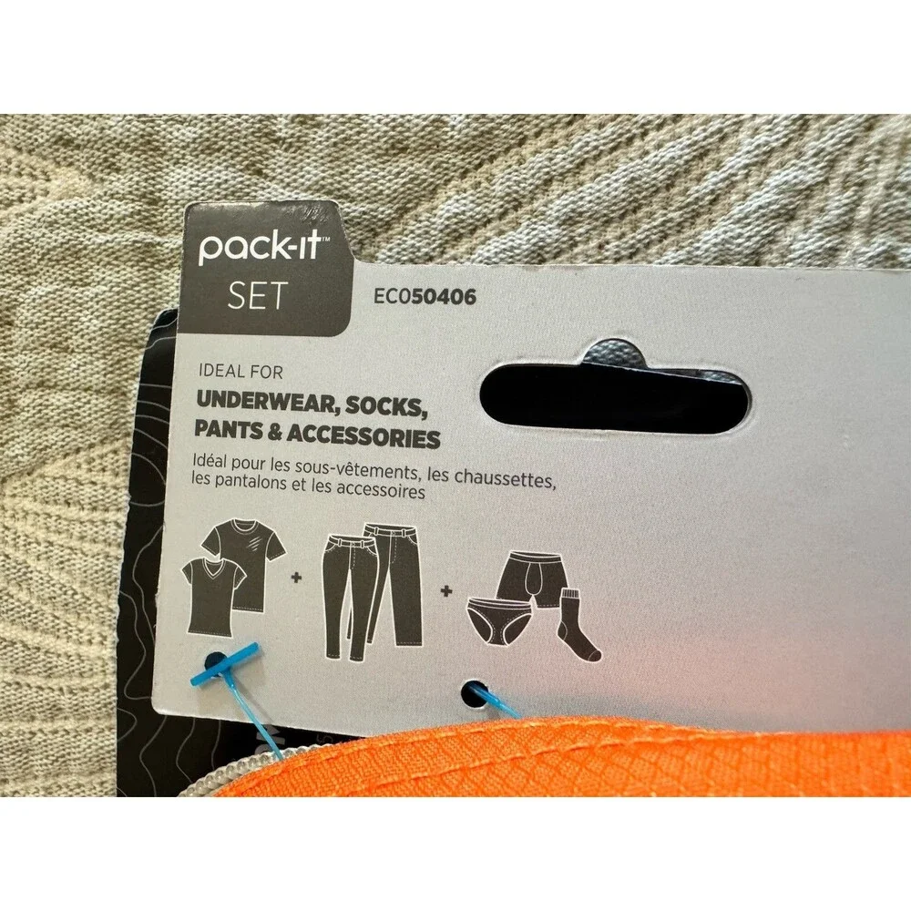 Eagle Creek Pack It Reveal 3 Piece Packing Cube Set XS, S, M NEW Sahara Mesh